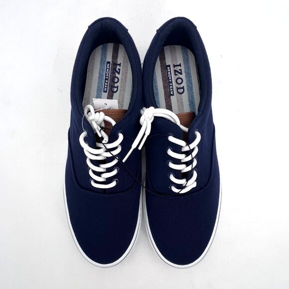 Izod Rangley Memory Foam Sneakers Mens Shoes Size 12 Navy Durable Lightweight - Picture 6 of 14